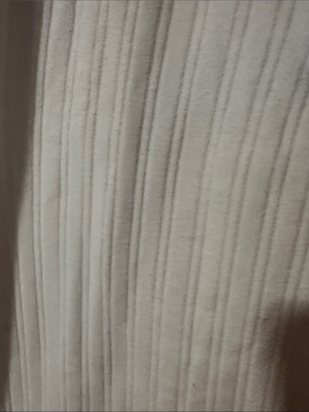 Sezane Mao Ecru White Ribbed T-shirt Size Medium - Picture 6 of 10